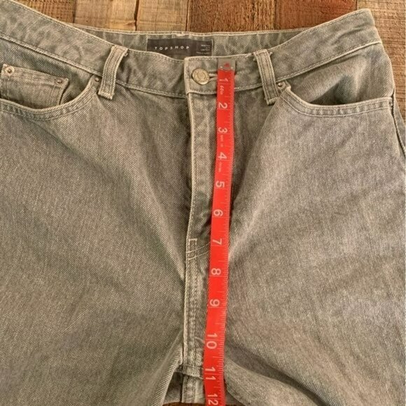 Topshop women’s jeans capri 28"x30" gray - Picture 3 of 7